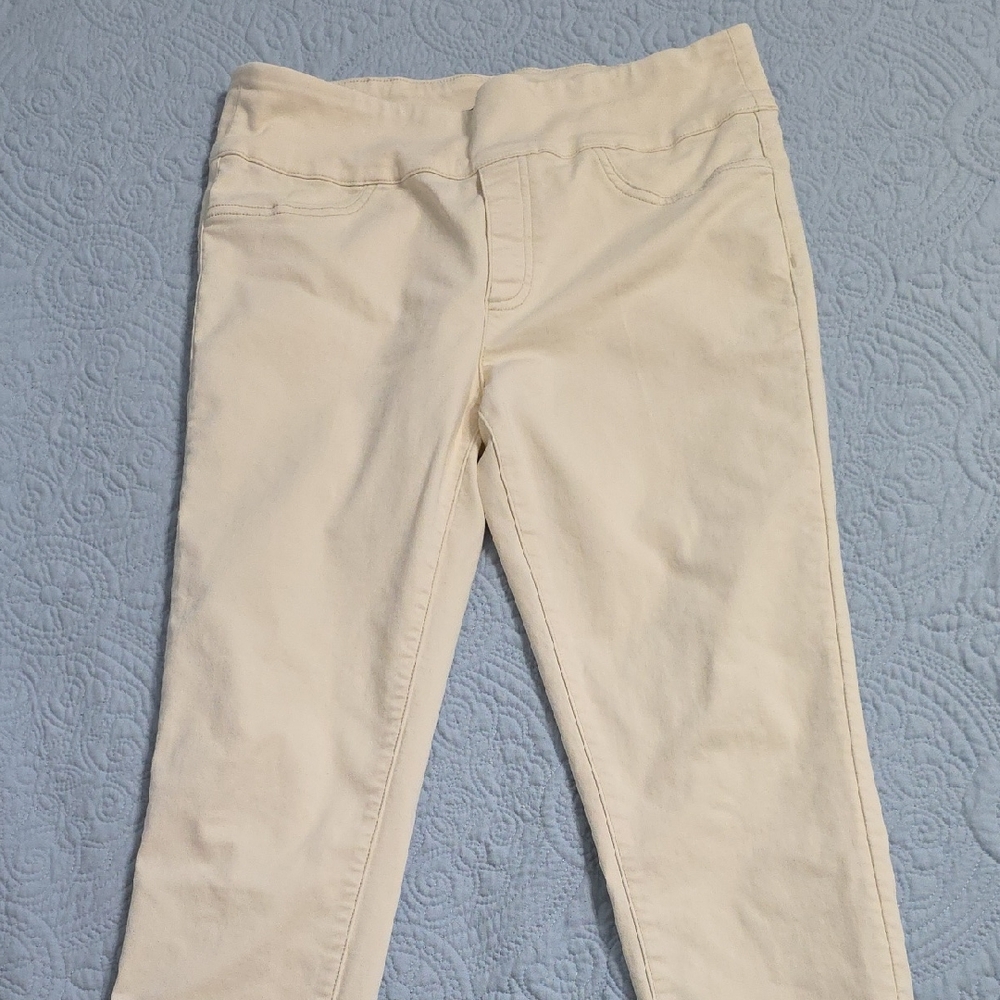 LIOR Cream Skinny Jeans